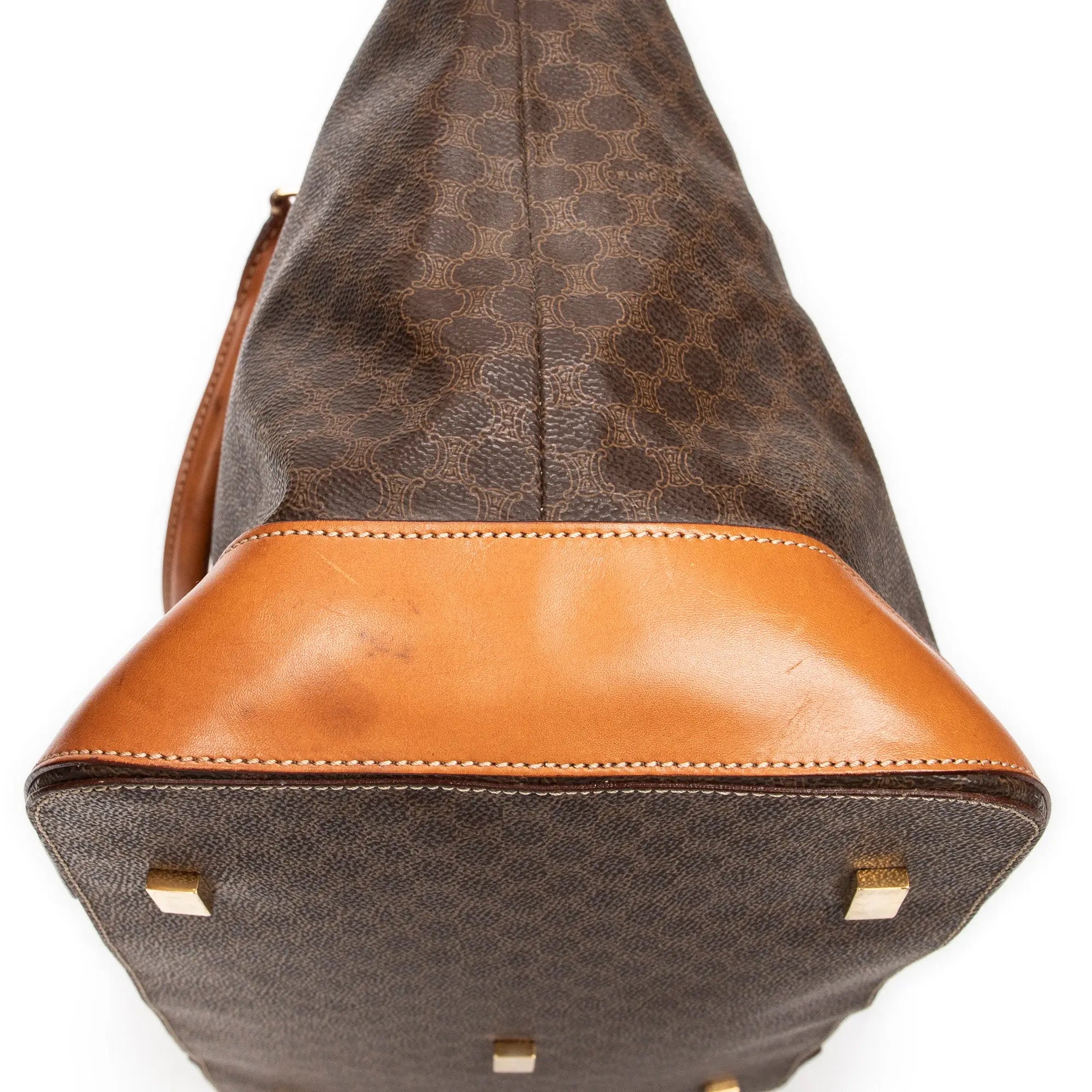 Bolso de mano Weekender lona revestida Macadam marrón