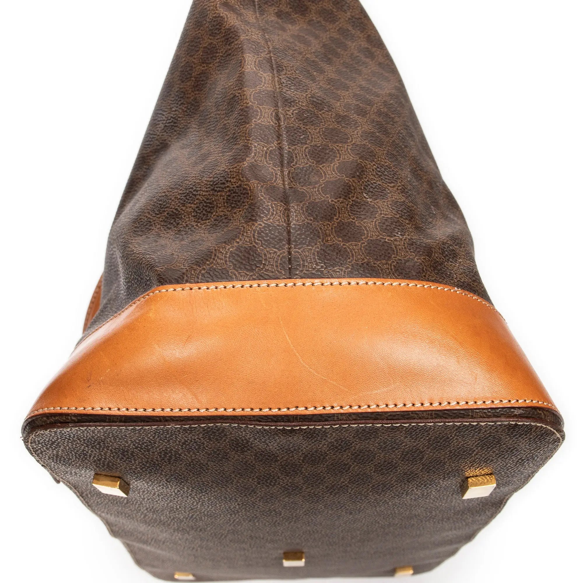 Bolso de mano Weekender lona revestida Macadam marrón