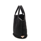 Shoulder Bag Large Canapa Bucket Tote Black Canapa Canvas