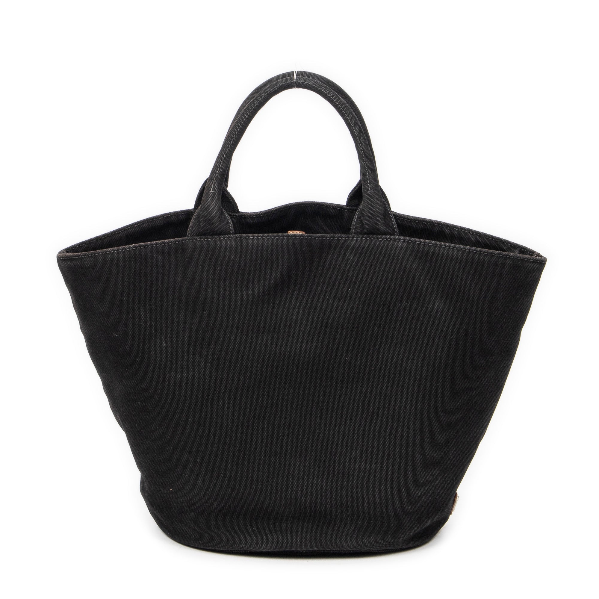 Shoulder Bag Large Canapa Bucket Tote Black Canapa Canvas