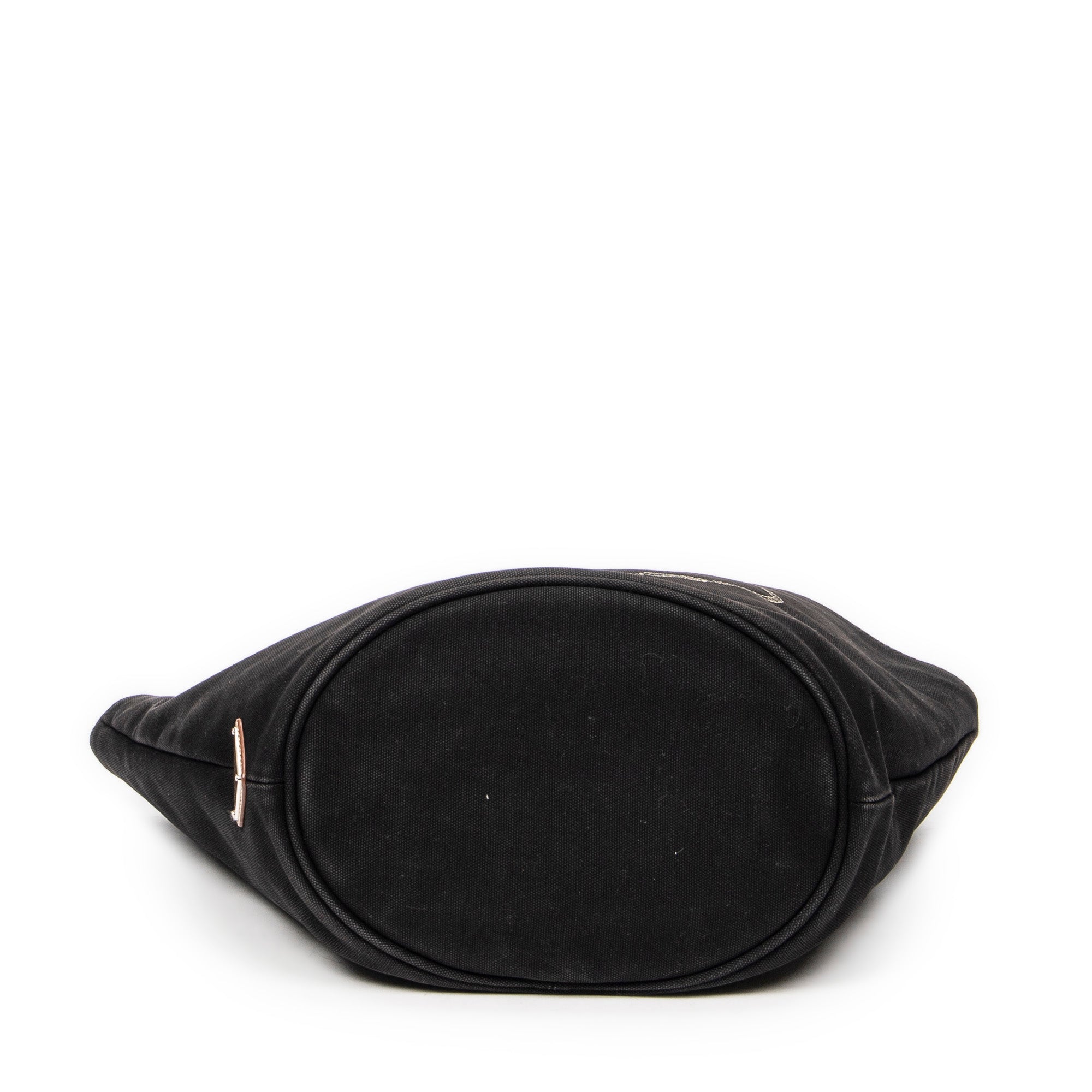 Shoulder Bag Large Canapa Bucket Tote Black Canapa Canvas