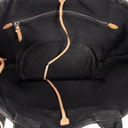 Shoulder Bag Large Canapa Bucket Tote Black Canapa Canvas