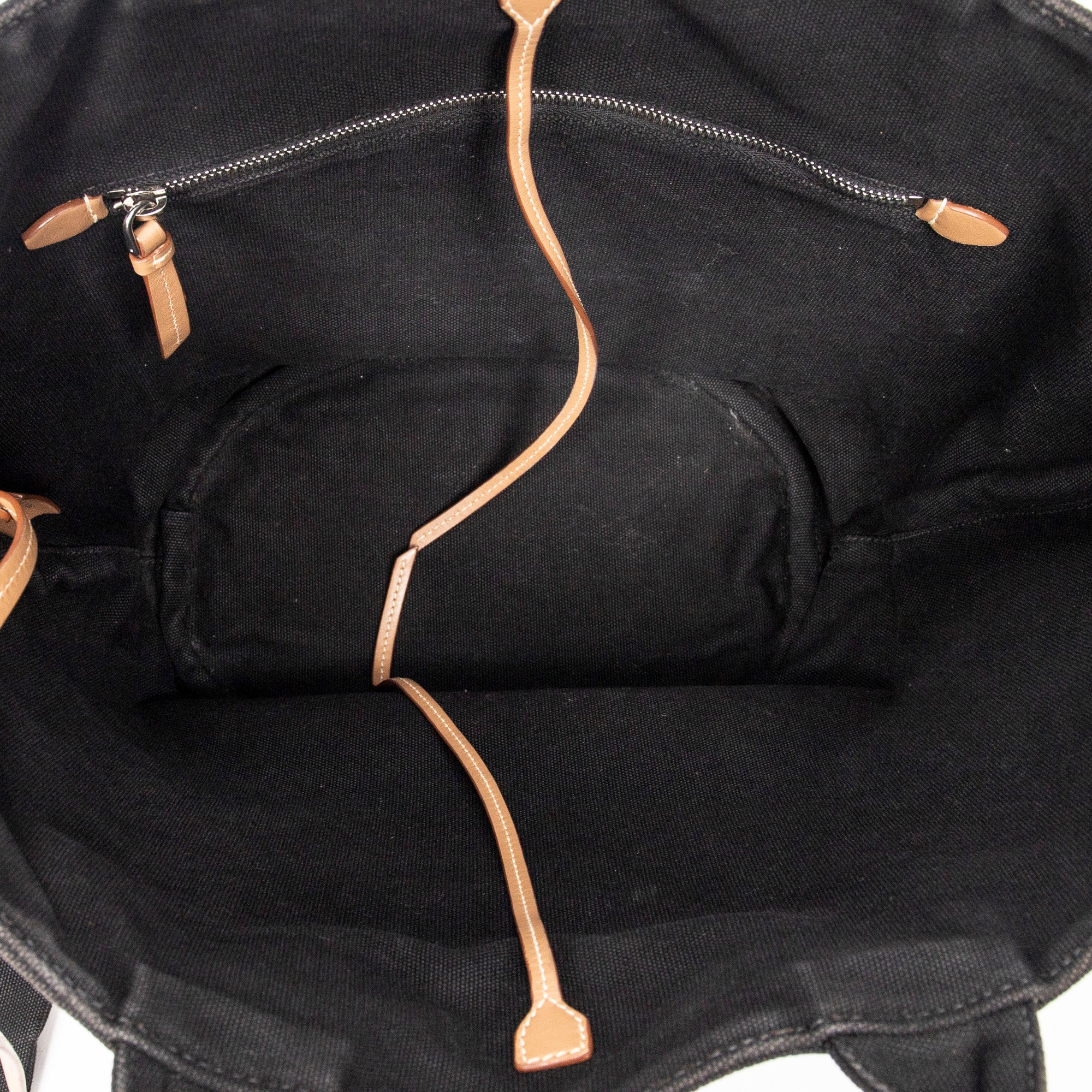 Shoulder Bag Large Canapa Bucket Tote Black Canapa Canvas