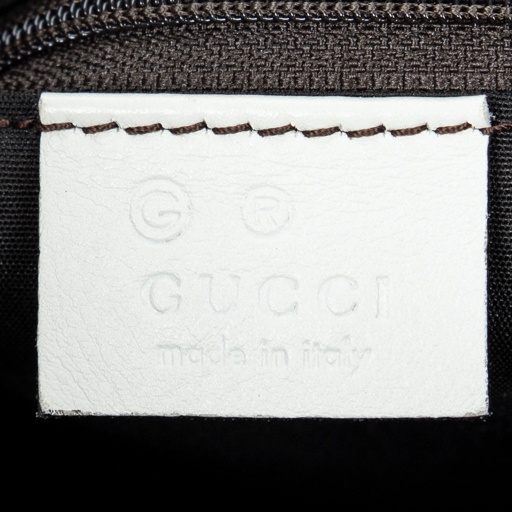 Gucci - Sac bandoulière plat - Marine/Blanc