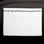 Gucci - Sac bandoulière plat - Marine/Blanc