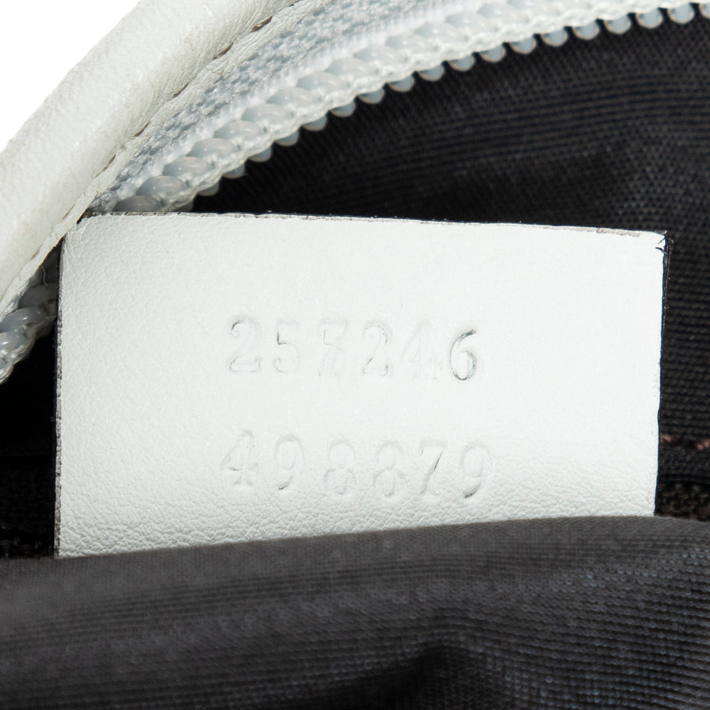 Gucci - Sac bandoulière plat - Marine/Blanc