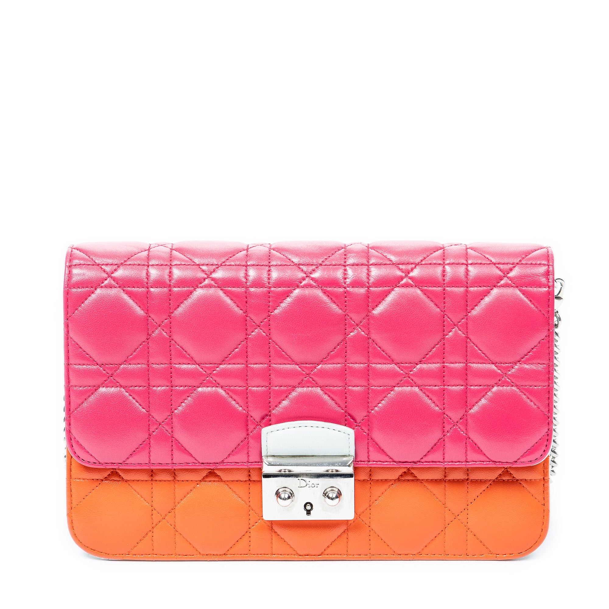Shoulder Bag Miss Dior Wallet on Chain Pink Cannage Lambskin Leather