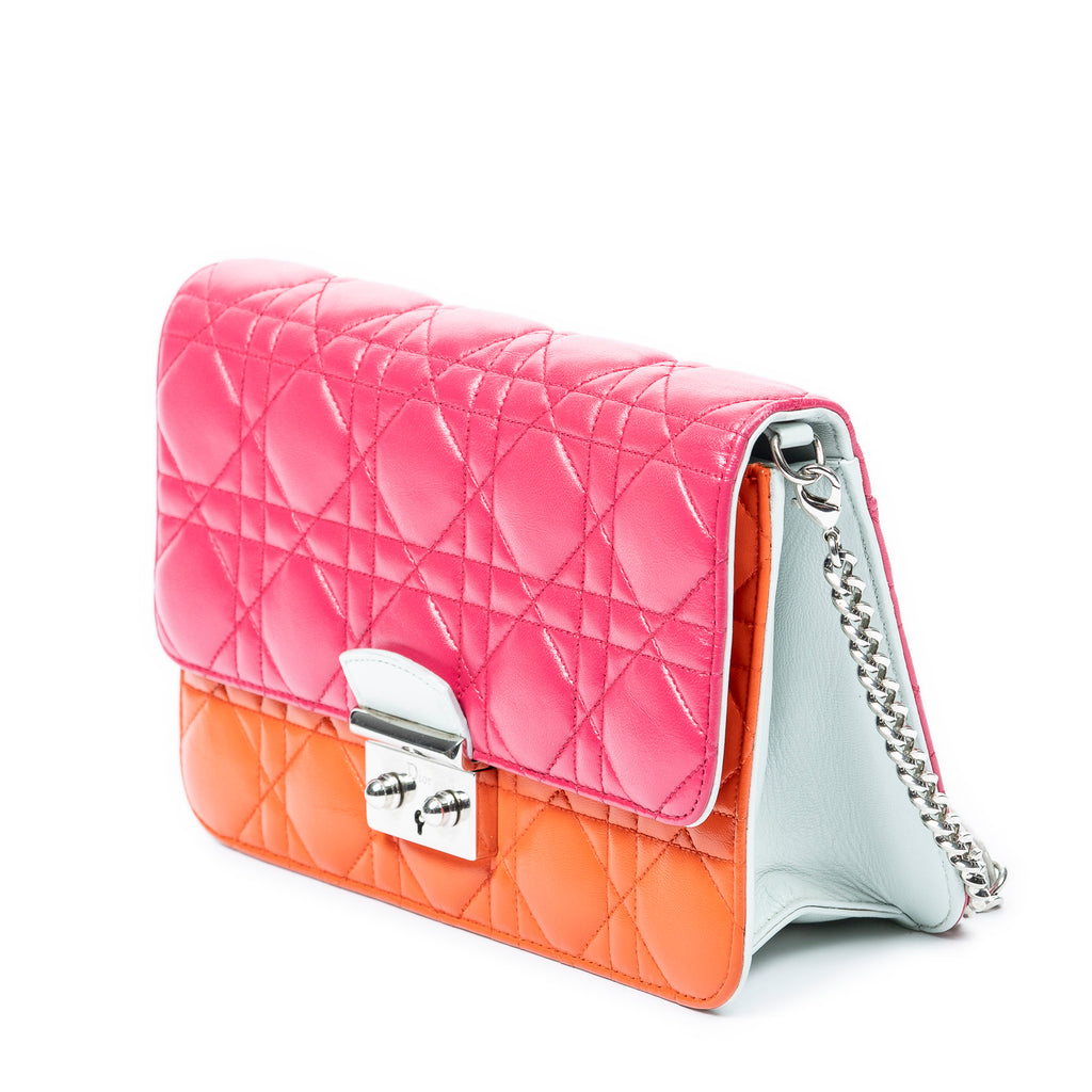 Shoulder Bag Miss Dior Wallet on Chain Pink Cannage Lambskin Leather