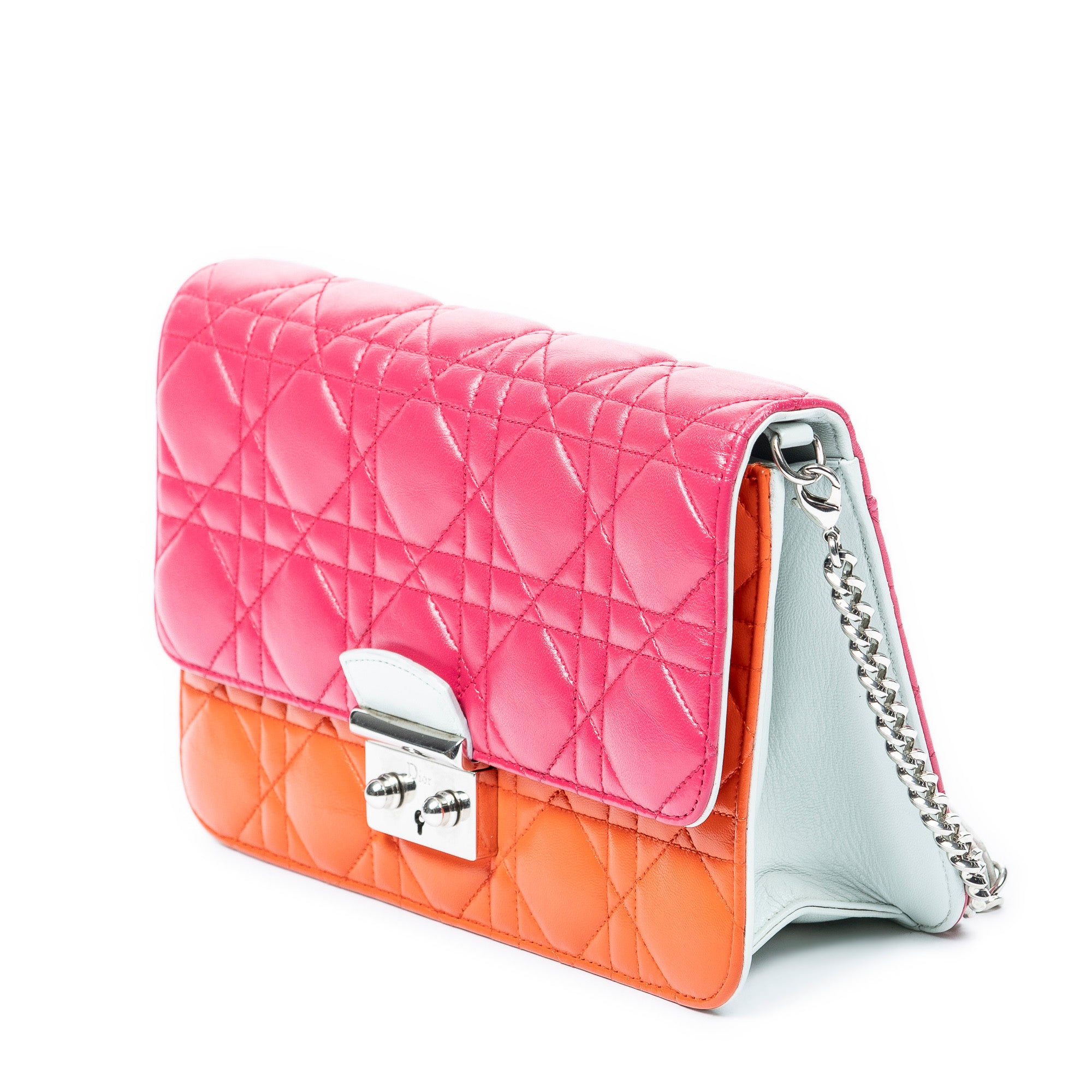 Shoulder Bag Miss Dior Wallet on Chain Pink Cannage Lambskin Leather