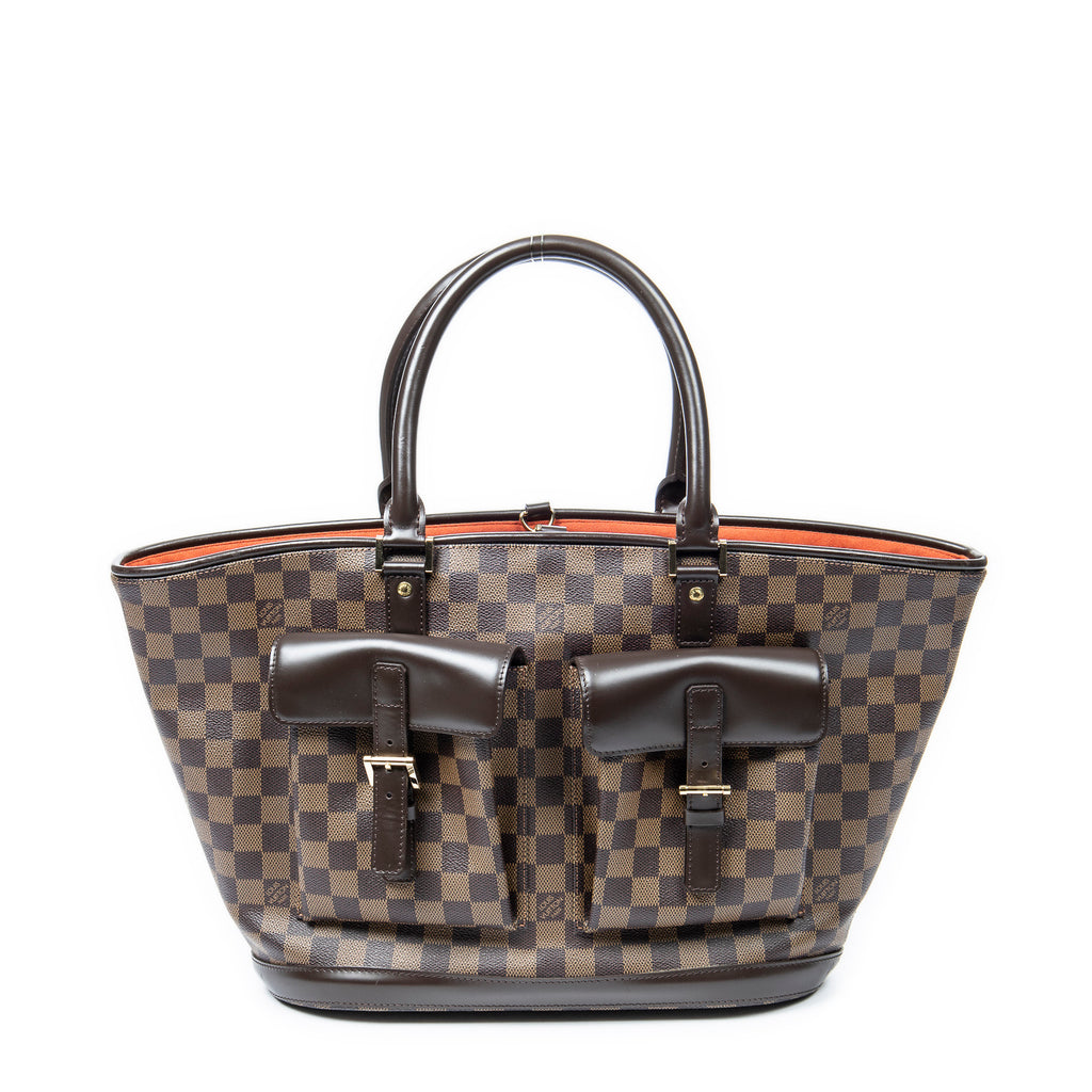 Shoulder Bag Manosque GM Brown Damier Ebene