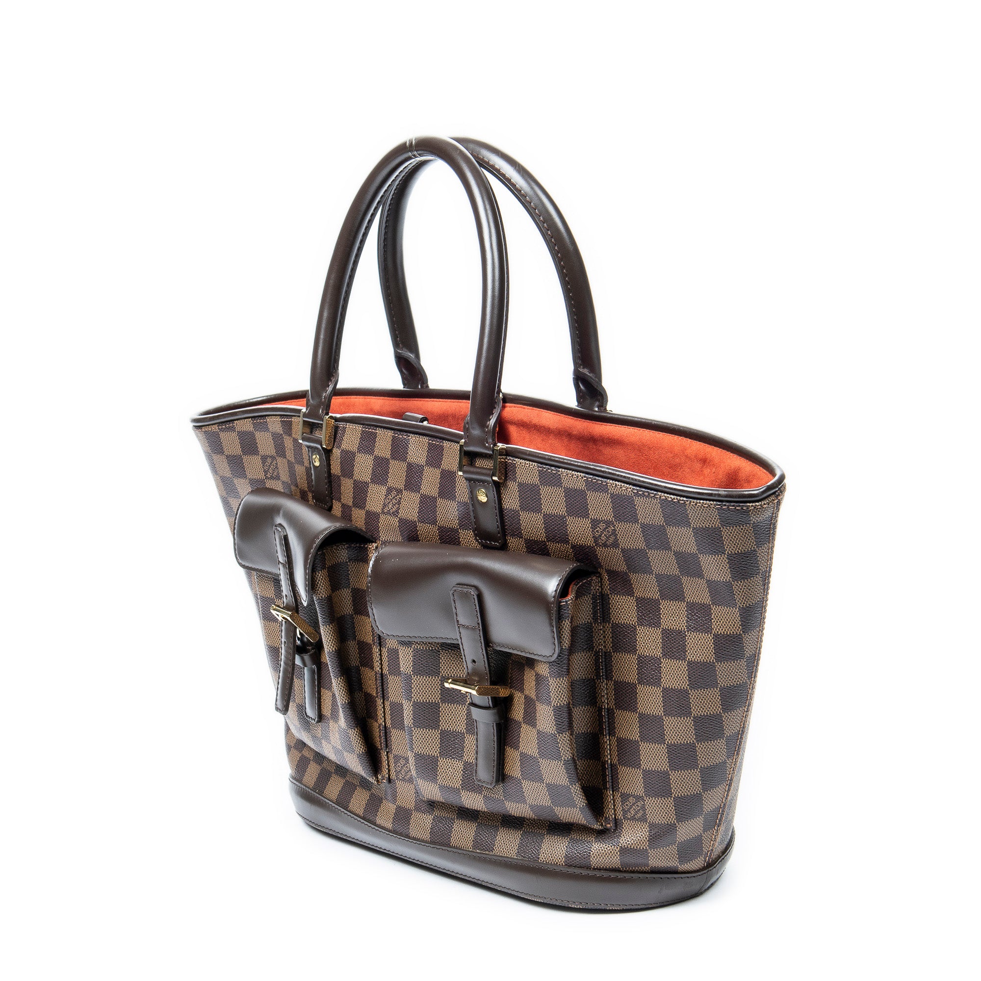 Shoulder Bag Manosque GM Brown Damier Ebene