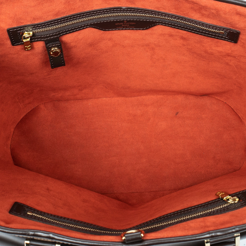 Shoulder Bag Manosque GM Brown Damier Ebene