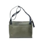 Shoulder Bag Medium T Messenger Green Grained Calfskin Leather