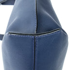 Shoulder Bag Medium T Messenger Navy Calfskin Leather