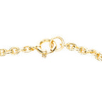 Collar de triple colgante CC Cadena bañada en oro
