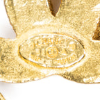 Collar de triple colgante CC Cadena bañada en oro