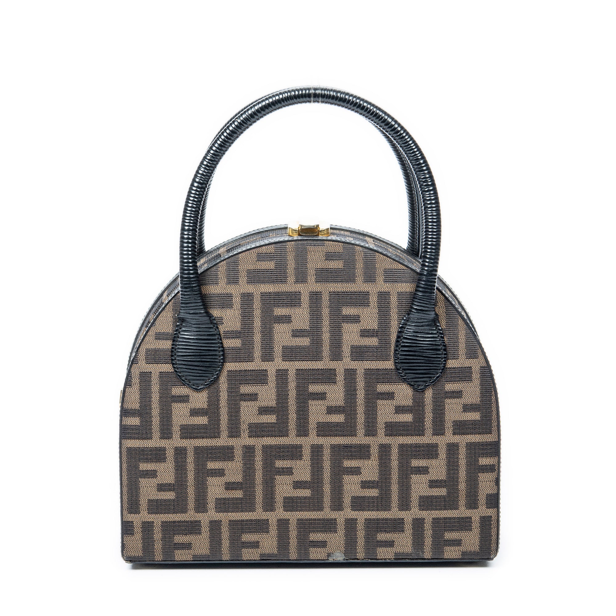 Handbag Frame Vanity Top Handle Brown Zucca Canvas – BrandCo Paris