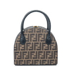 Handbag Frame Vanity Top Handle Brown Zucca Canvas