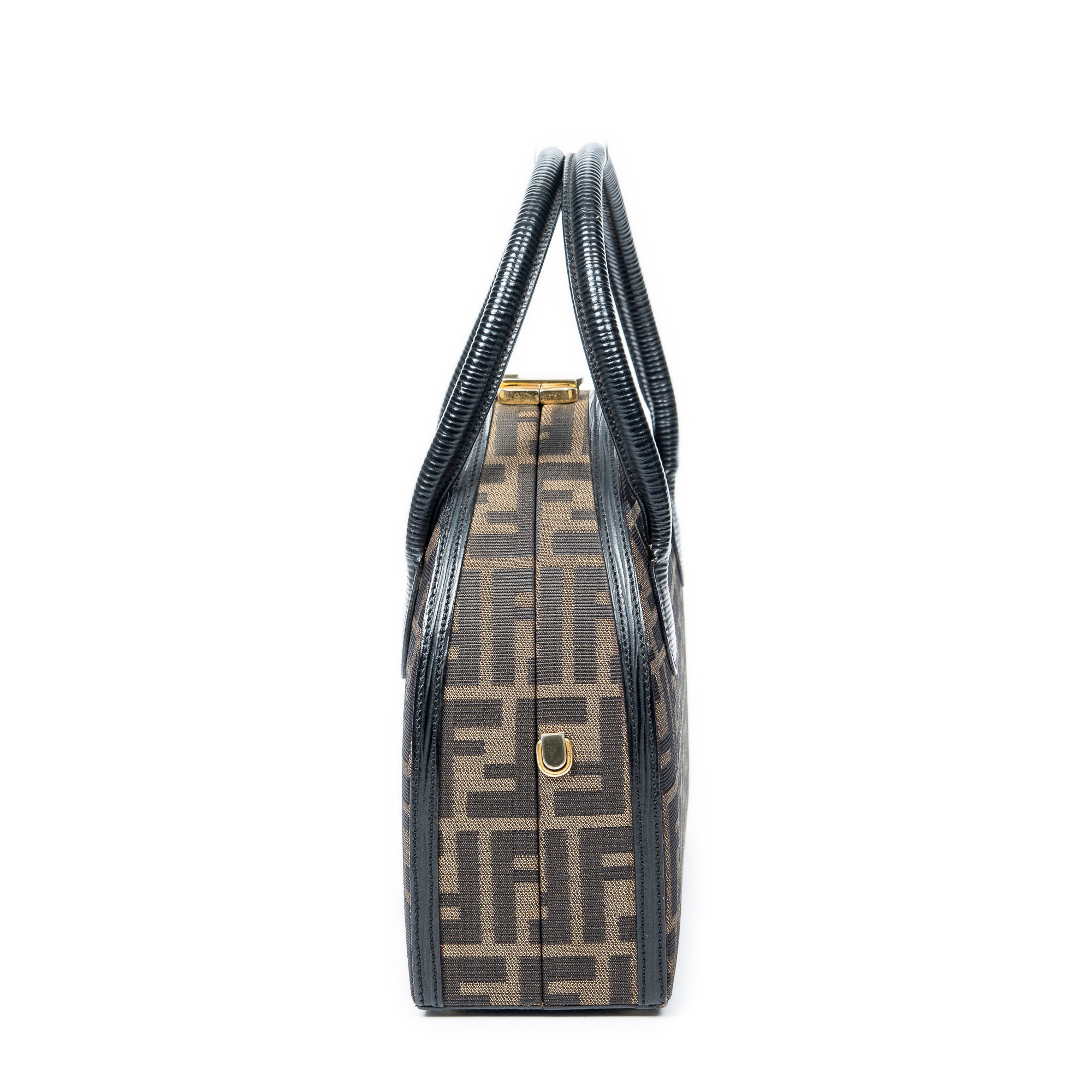 Handbag Frame Vanity Top Handle Brown Zucca Canvas – BrandCo Paris