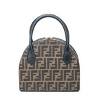 Handbag Frame Vanity Top Handle Brown Zucca Canvas