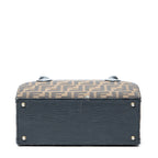Handbag Frame Vanity Top Handle Brown Zucca Canvas