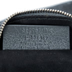 Shoulder Bag Classic Zip Clutch Grey Distressed Calfskin Leather