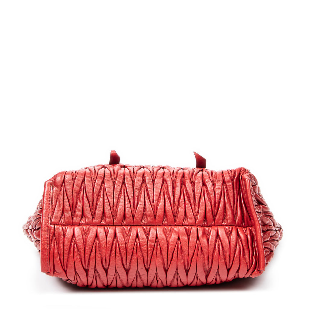 Miu Miu - Cabas Ouvert - Rouge