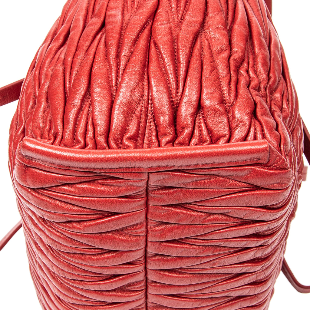 Miu Miu - Cabas Ouvert - Rouge
