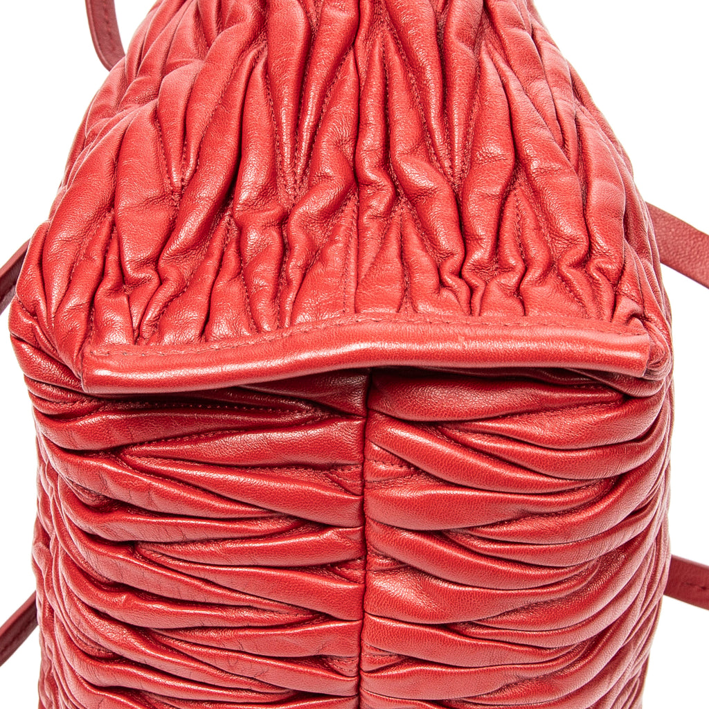 Miu Miu - Cabas Ouvert - Rouge