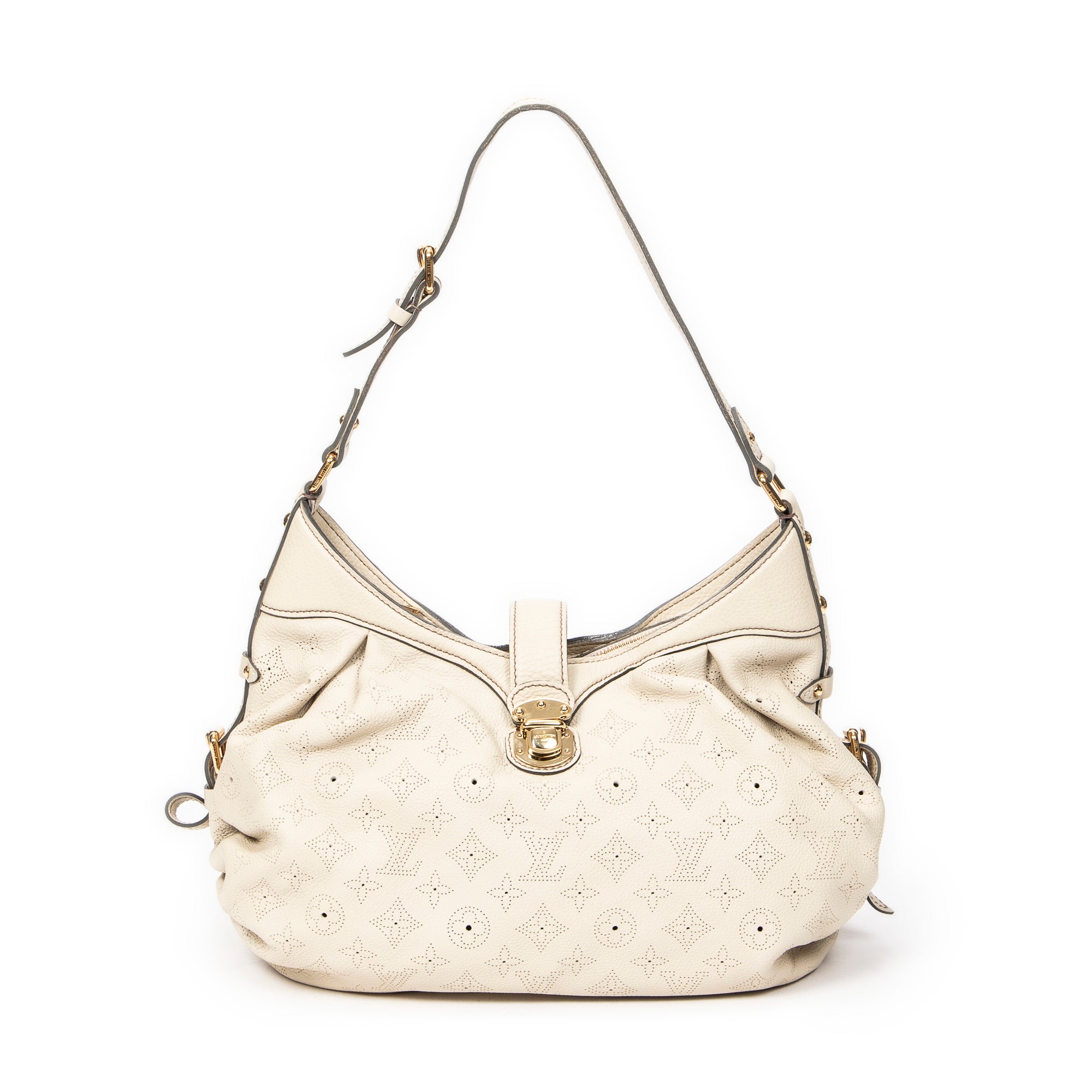 Sac Bandoulière XS Hobo Cuir Mahina Ivoire