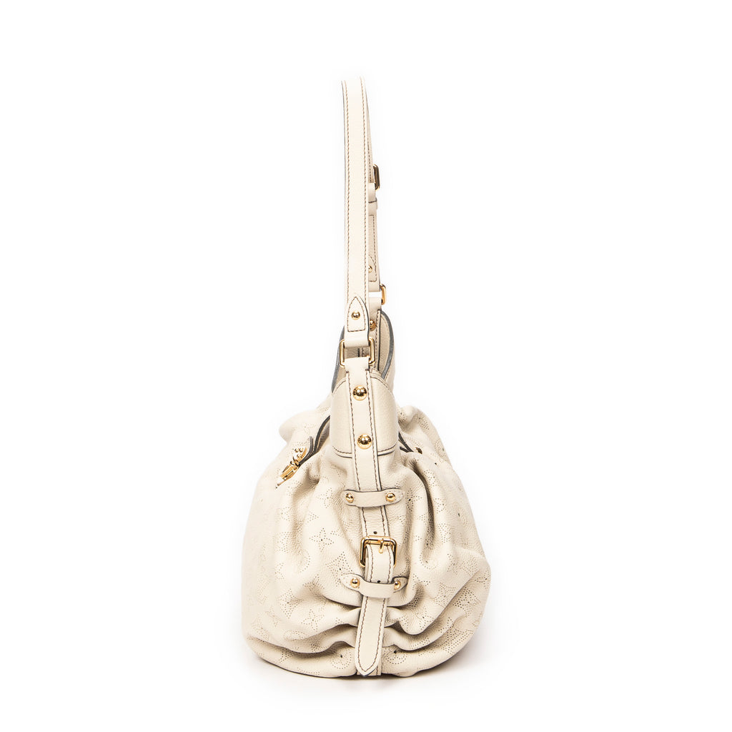 Sac Bandoulière XS Hobo Cuir Mahina Ivoire