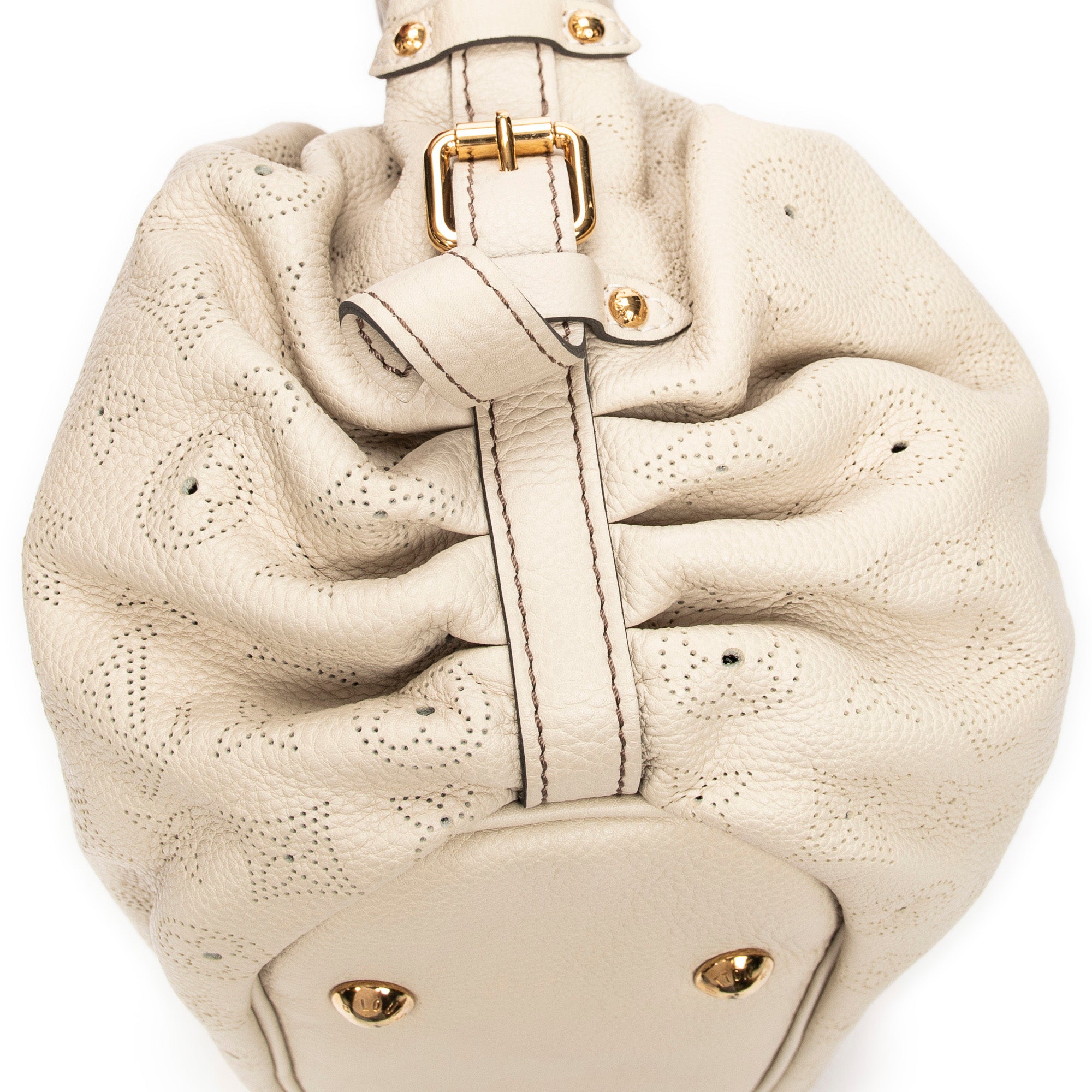 Sac Bandoulière XS Hobo Cuir Mahina Ivoire