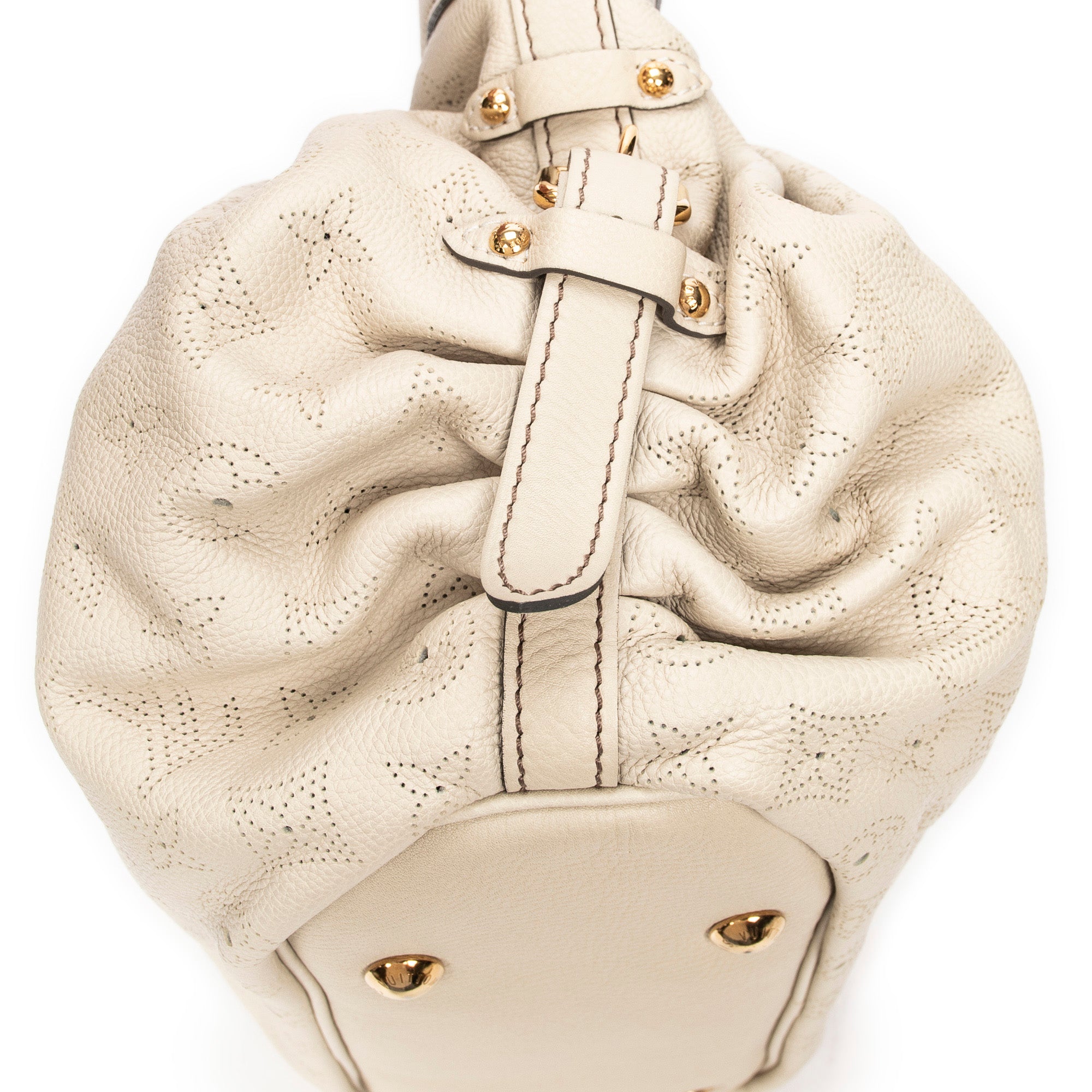 Sac Bandoulière XS Hobo Cuir Mahina Ivoire