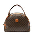 Handbag Dome Top Handle Brown Macadam Coated Canvas