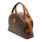 Handbag Dome Top Handle Brown Macadam Coated Canvas
