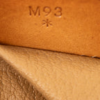 Bolso de mano vintage pequeño, bolsillo deslizante, Boston, lona revestida de macadán marrón