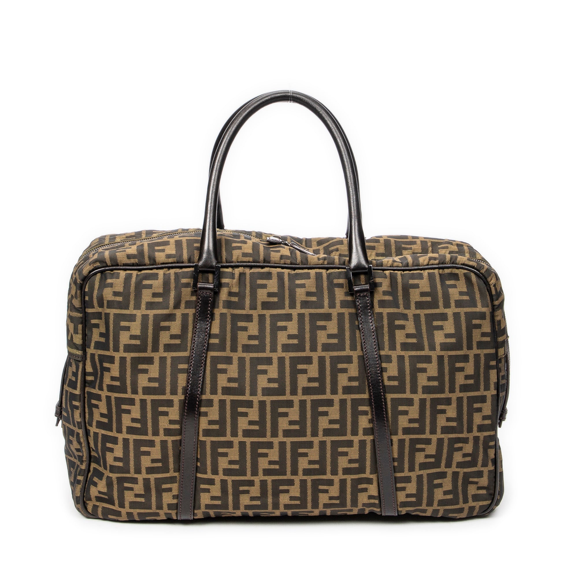Fendi - Sac de Voyage - Marron Clair/Marron Foncé