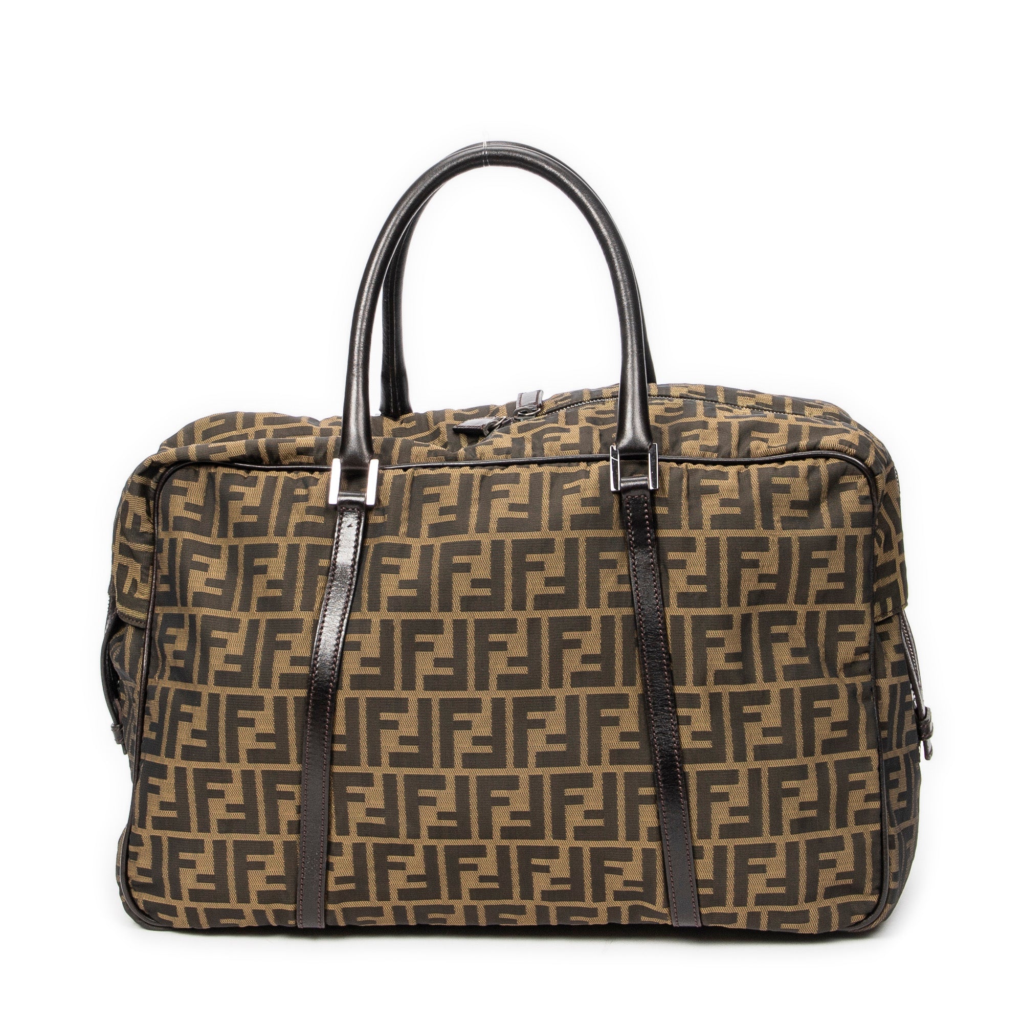 Fendi - Sac de Voyage - Marron Clair/Marron Foncé