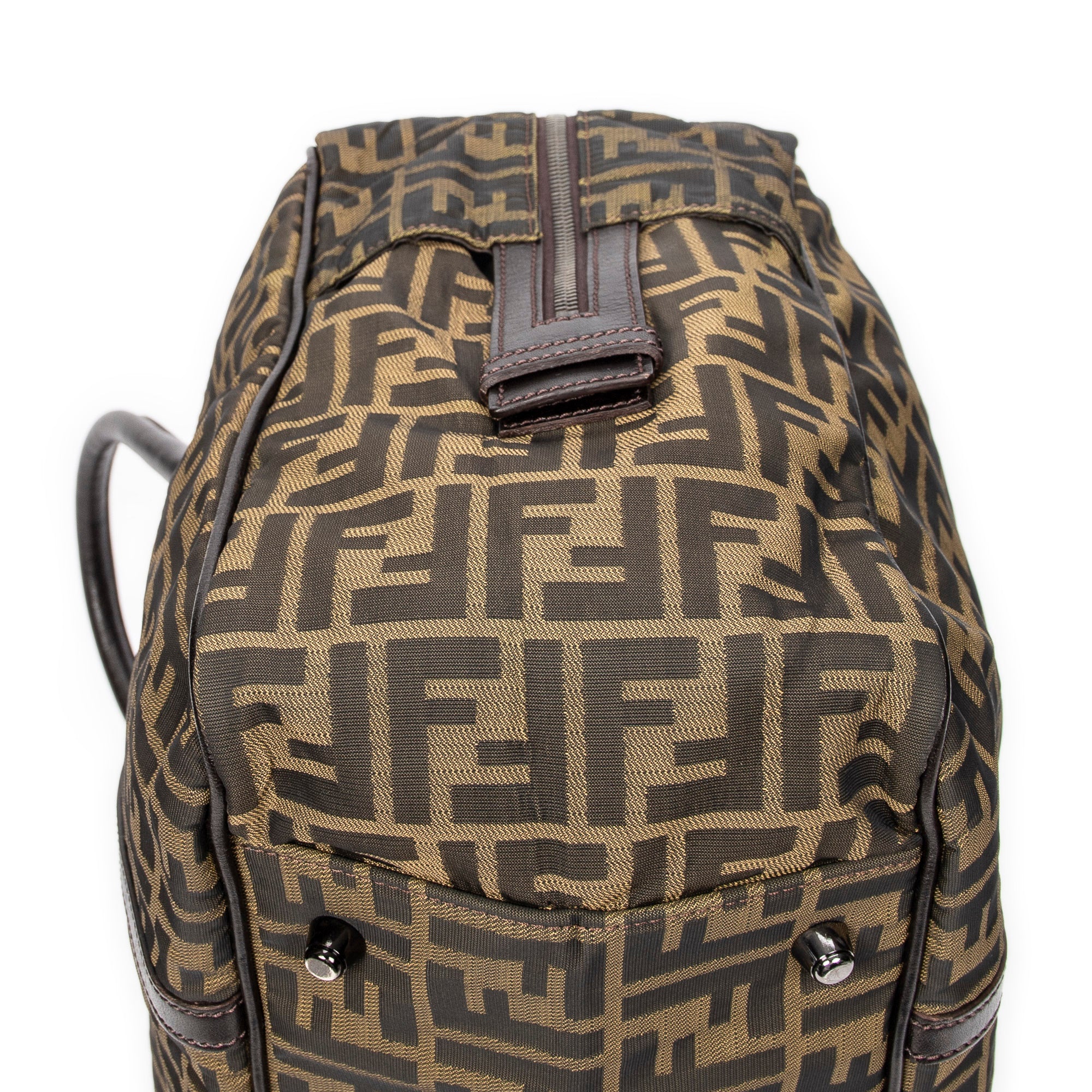 Fendi - Sac de Voyage - Marron Clair/Marron Foncé