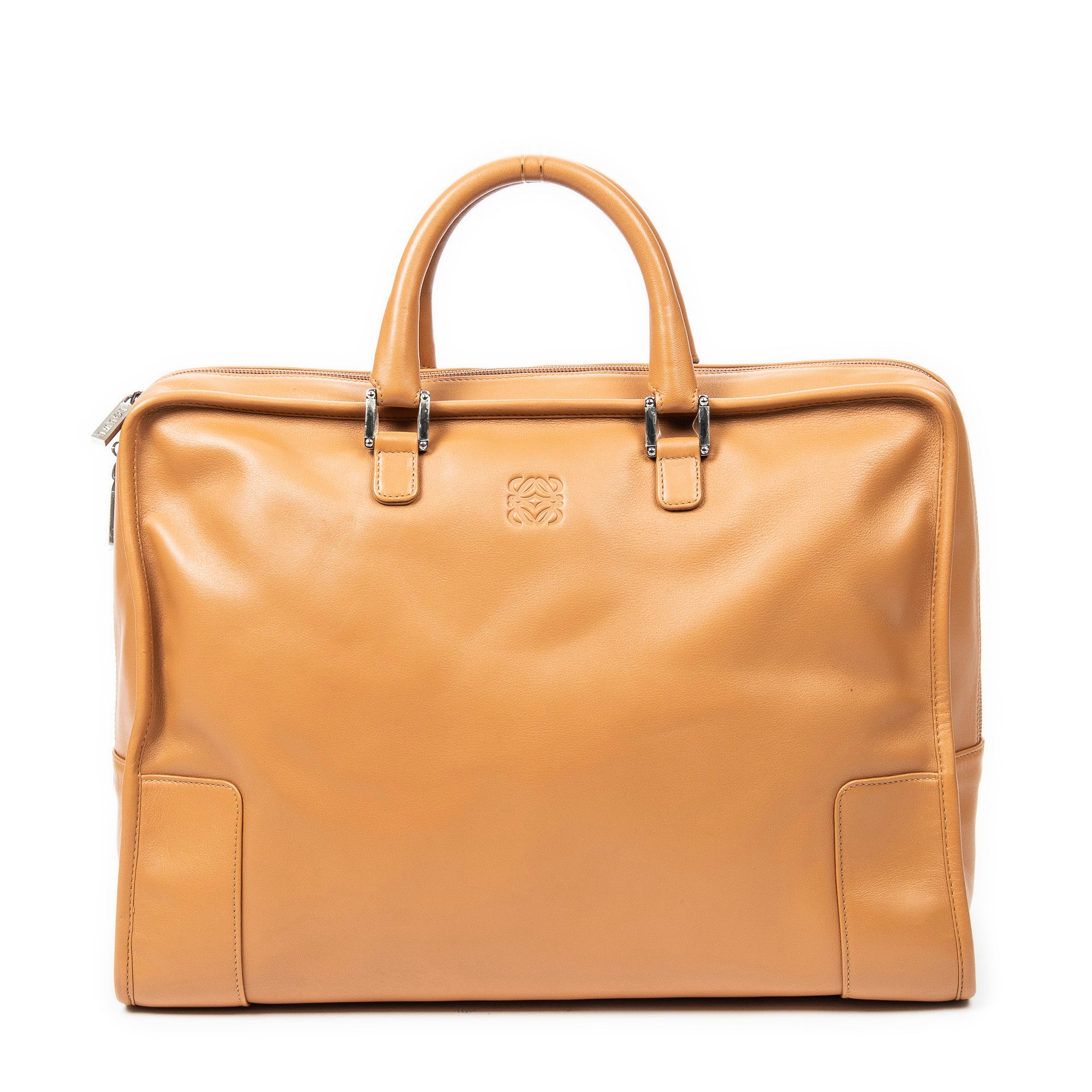 Handbag Amazona Weekender 40 Tan Calfskin Leather