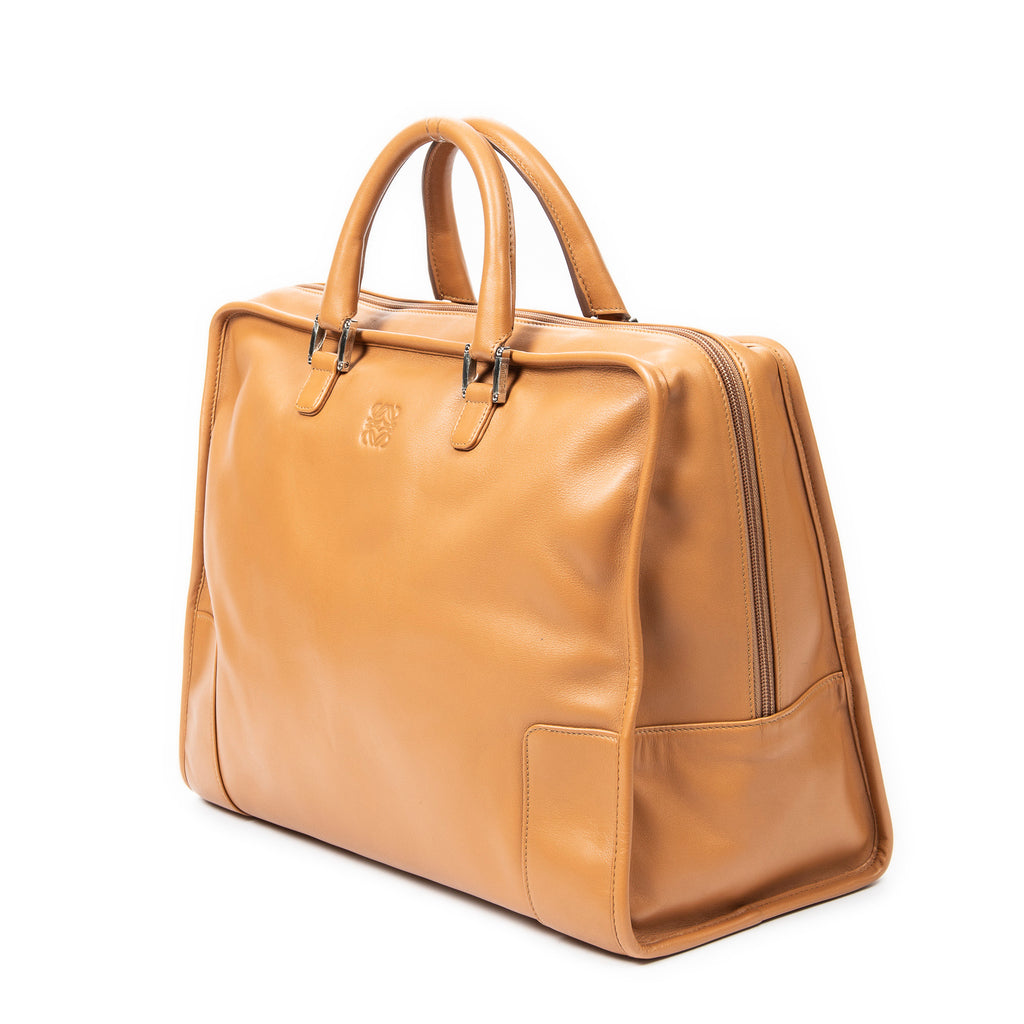 Handbag Amazona Weekender 40 Tan Calfskin Leather