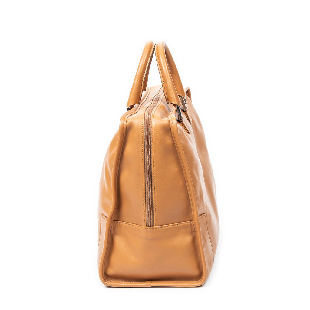 Handbag Amazona Weekender 40 Tan Calfskin Leather