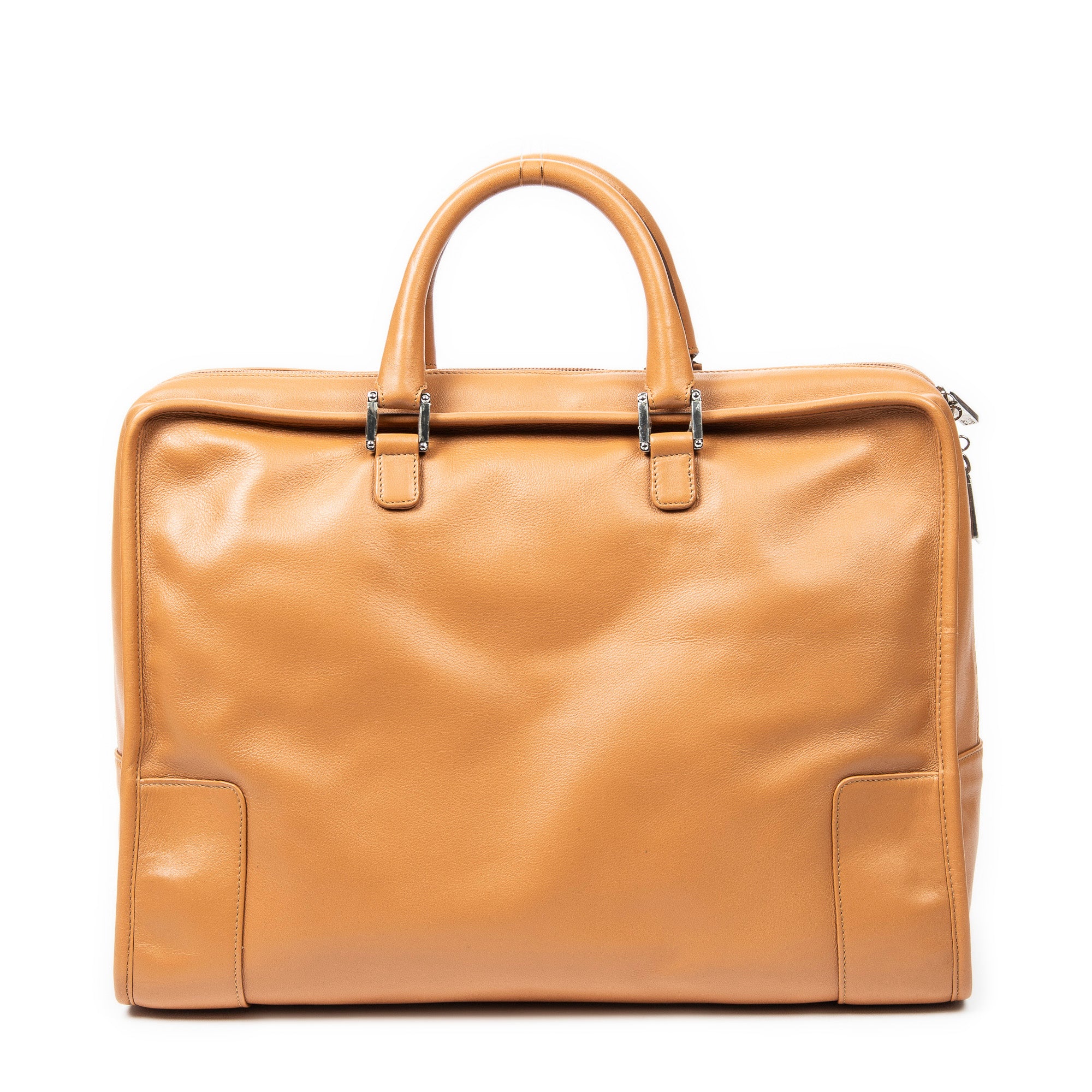 Handbag Amazona Weekender 40 Tan Calfskin Leather