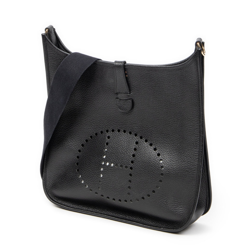 Shoulder Bag Evelyne I GM Black Clemence Leather
