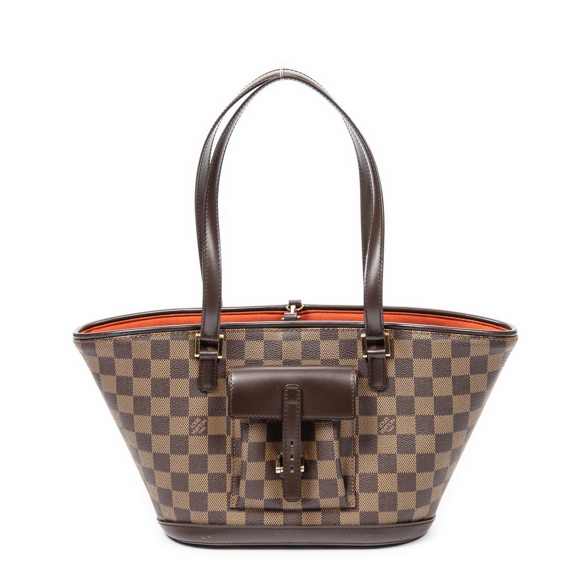 Shoulder Bag Manosque PM Brown Damier Ebene