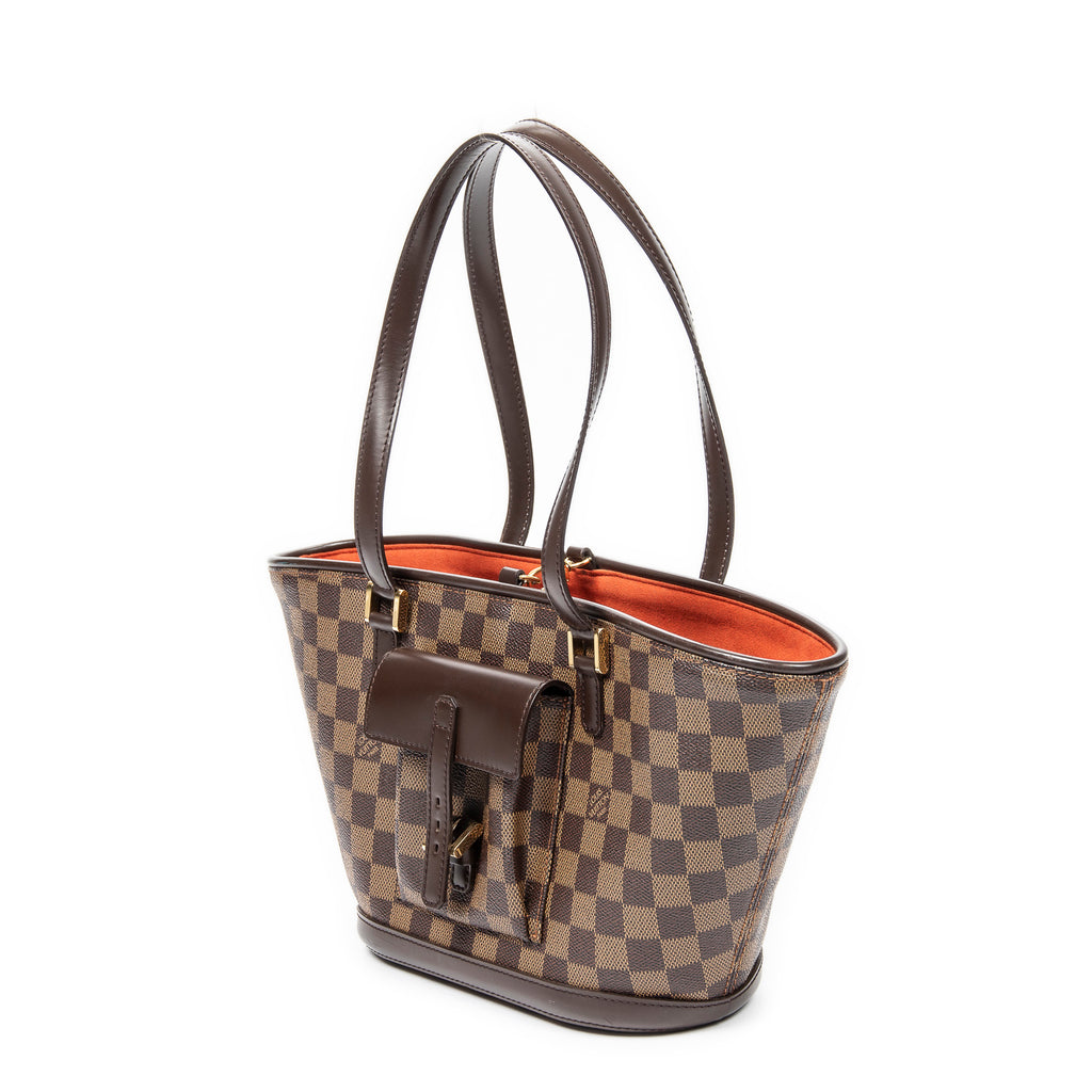 Shoulder Bag Manosque PM Brown Damier Ebene