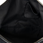 Shoulder Bag Web Halfmoon Messenger Black Monogrammed Canvas