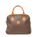 Bolso de mano Vintage con asa superior abovedada, lona revestida Macadam marrón