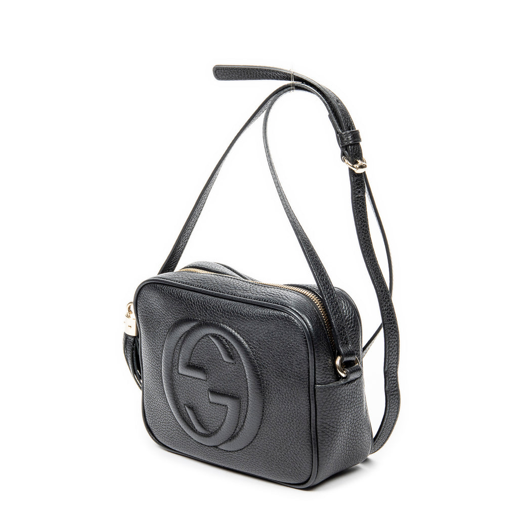 Shoulder Bag Soho Disco Crossbody Black Grained Calfskin Leather