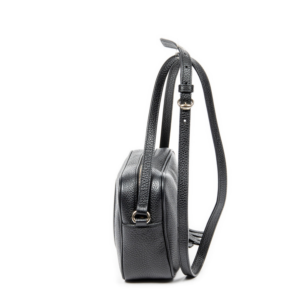 Shoulder Bag Soho Disco Crossbody Black Grained Calfskin Leather